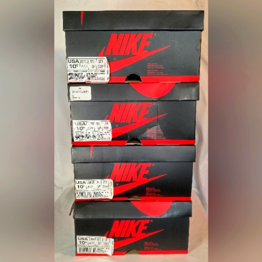 Lot of 4 - Air Jordan 1 Retro High OG empty  shoeboxes Replacement sneaker boxes